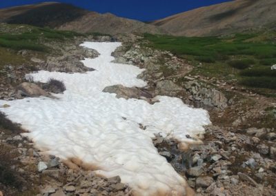 Heading down Mt Bross