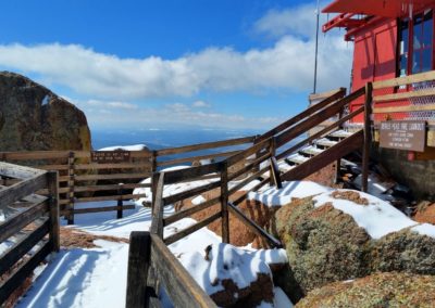 Arriving at the lookout