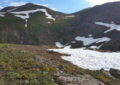 Handies Peak on the left