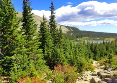 View of Mitchell Lake along the trail