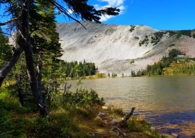 Mitchell Lake and part of Mt Audubon