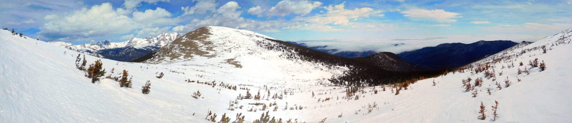Panorama with Meadow Mountain center