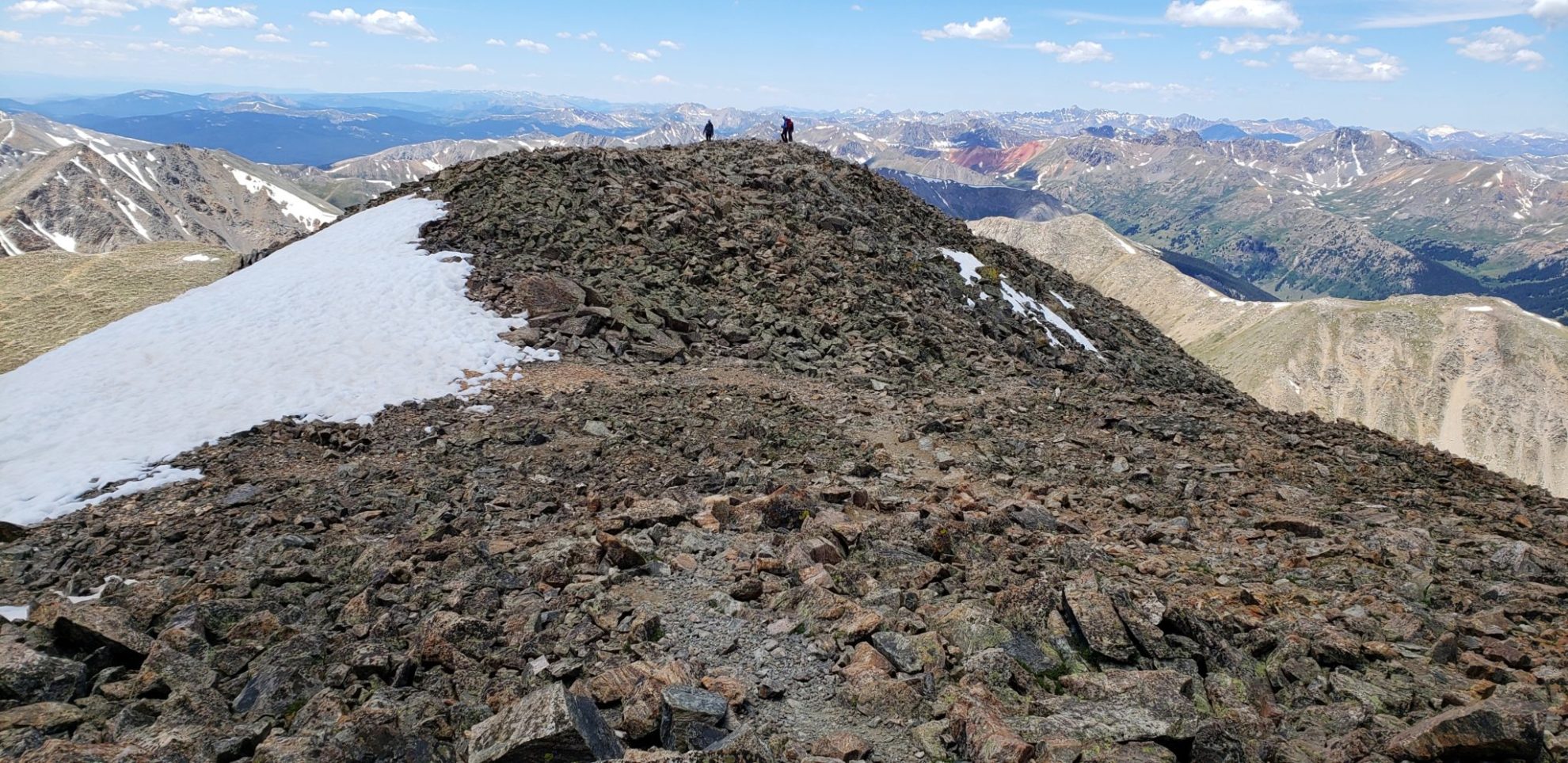The southwest ridge on La Plata Peak