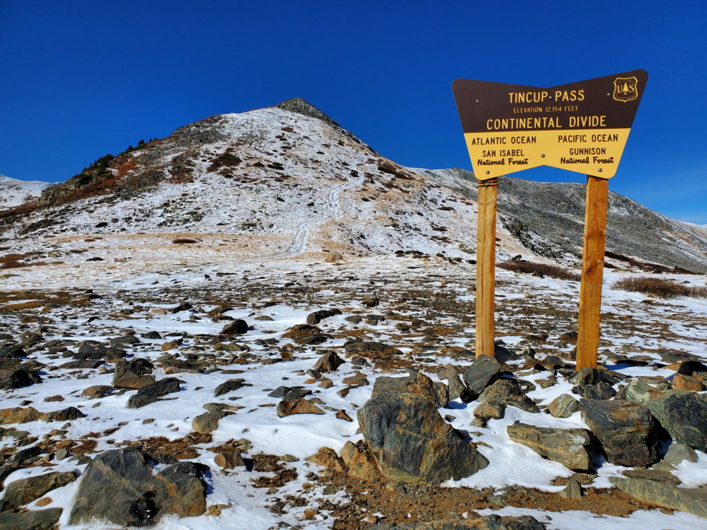 Tincup Pass 12,154' - part of the Continental Divide Trail (CDT)