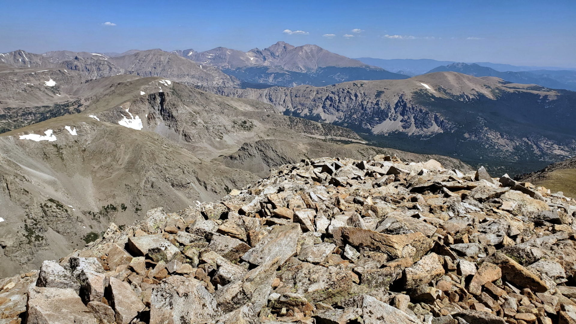 View of Longs Peak in Rocky Mountain National Park
