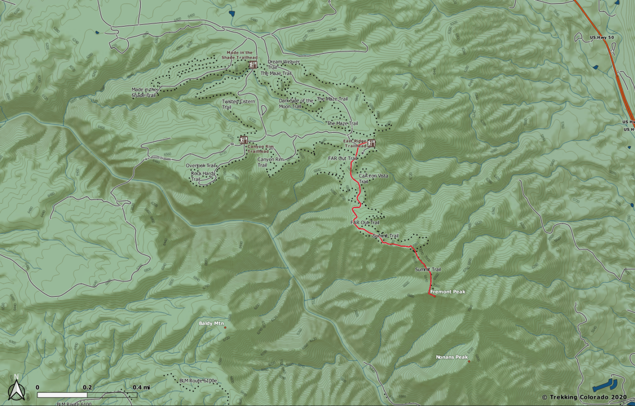 Fremont Peak (7,273'), Royal Trekking Colorado