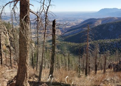 View southeast with Cheyenne mountain in the distance