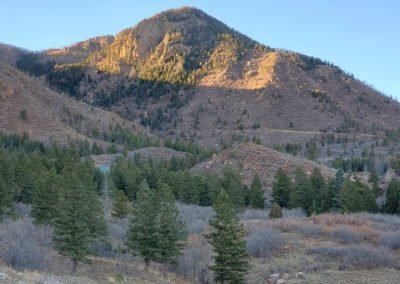 View from the trailhead (Blodgett Peak behind this hill)