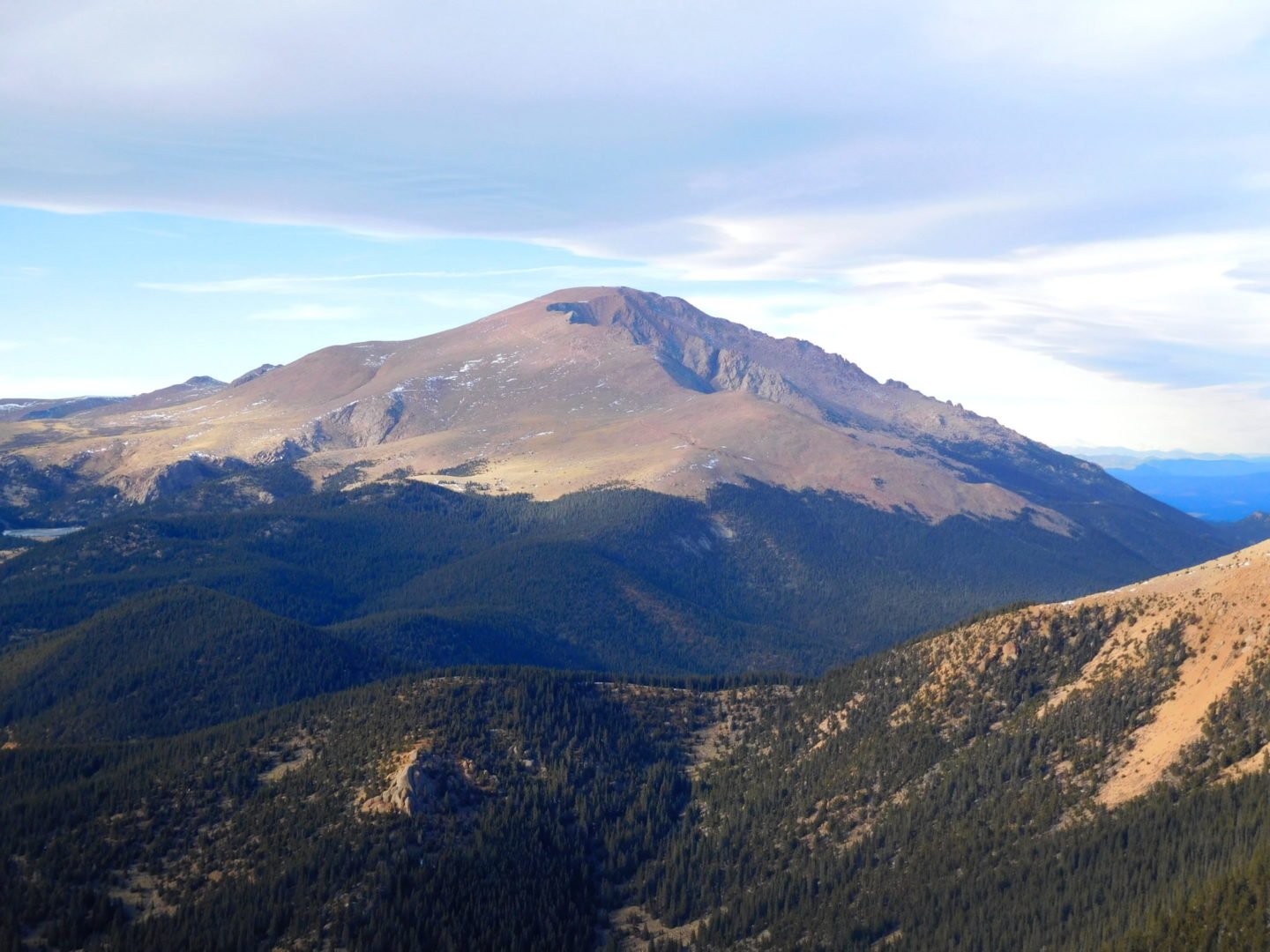 View of Pikes Peak from Almagre Mountain