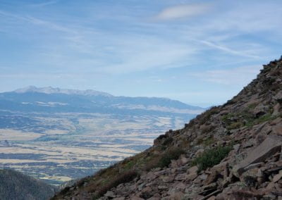 Heading up Greenhorn Mountain from the south