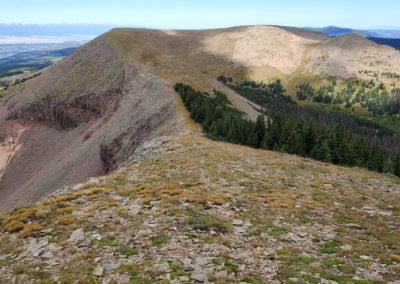 Ridgeline from Greenhorn Mountain to Unnamed Peak 12,266