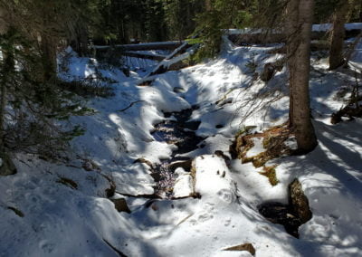 One of the many creek crossings