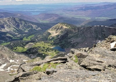 Julian Lake near with Grand Lake and Shadow Mountain Lake in the distance