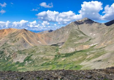 View of Gray's and Torreys (right) from Argentine Pass