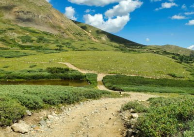 A few creek crossings along the route