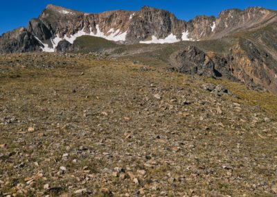 View of Mt Neva from the top of the pass.