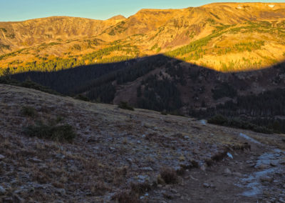 Early morning on the trail