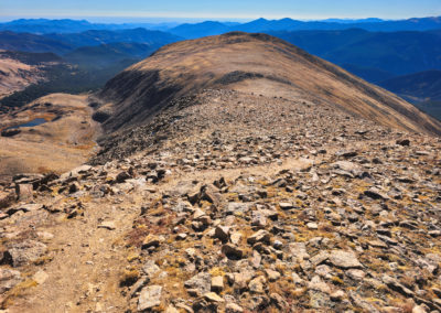 View of Brekinridge Peak from the summit of Mt Flora