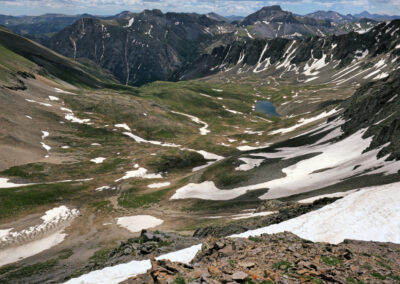 Grizzly Gulch from the summit